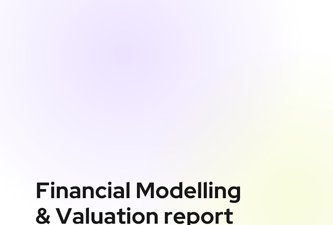 professionally do financial modelling and analysis